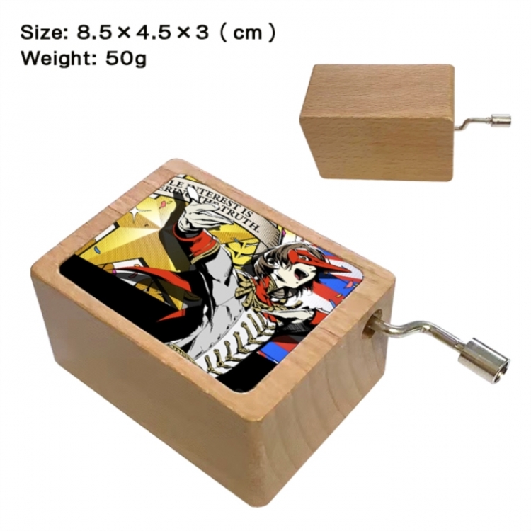 Megami Ibunroku Persona Anime printed wooden music box music box music box Christmas gift 8.5x4.5x3cm