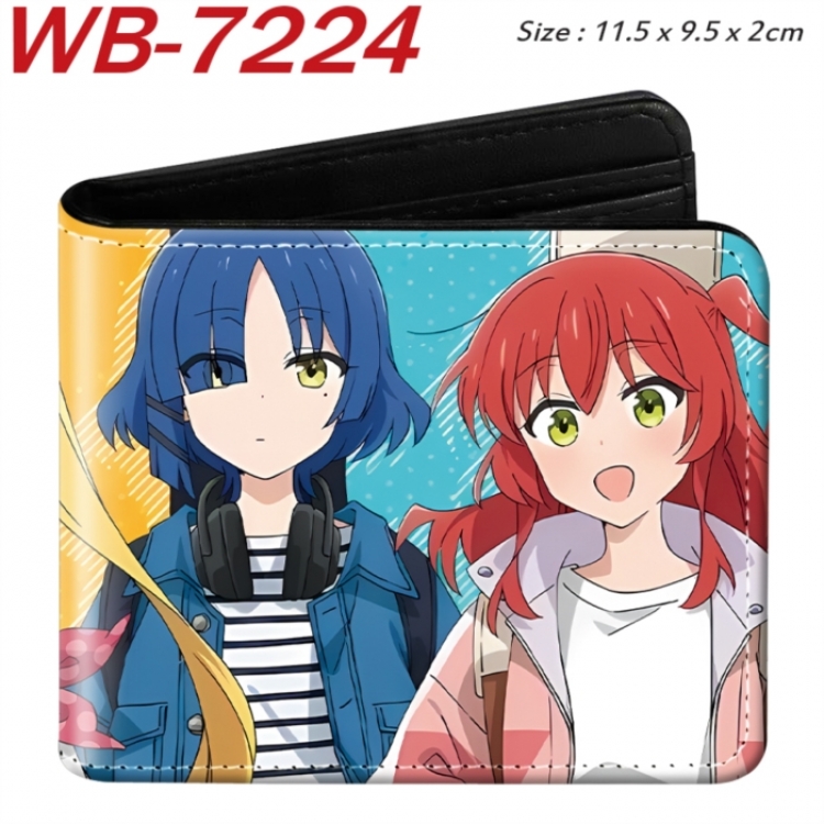 BOCCHI THE ROCK! Animation color PU leather half fold wallet 11.5X9X2CM