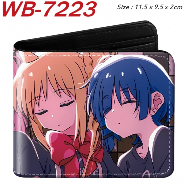 BOCCHI THE ROCK! Animation color PU leather half fold wallet 11.5X9X2CM