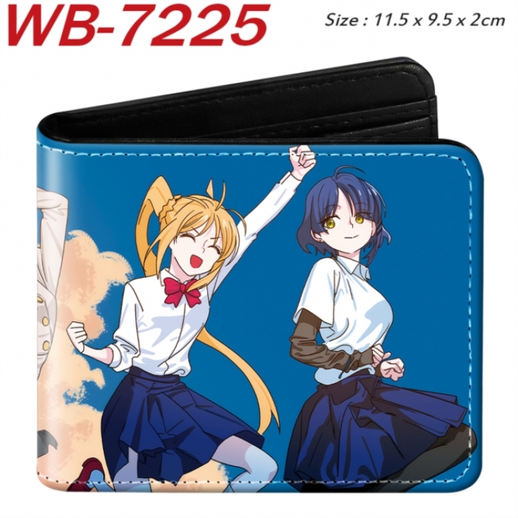 BOCCHI THE ROCK! Animation color PU leather half fold wallet 11.5X9X2CM