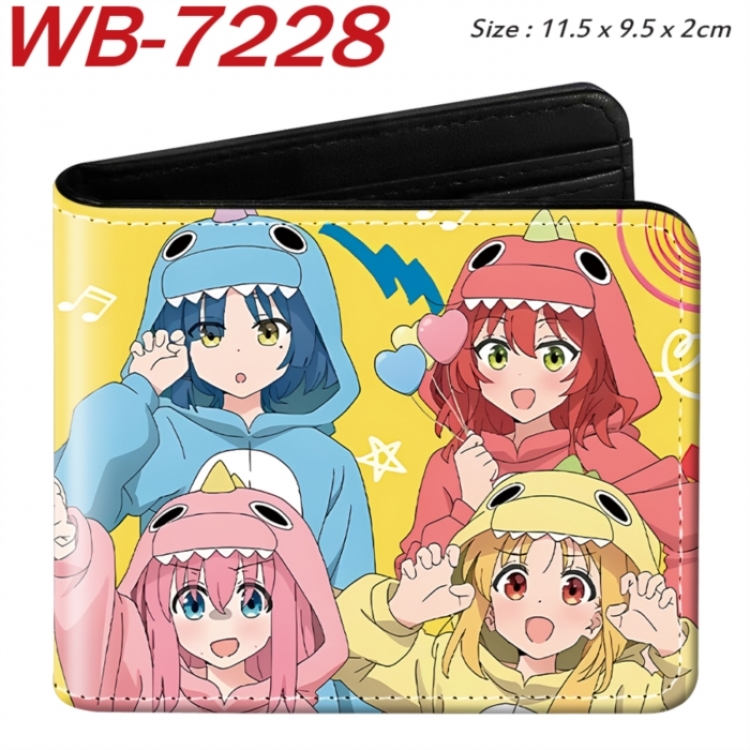BOCCHI THE ROCK! Animation color PU leather half fold wallet 11.5X9X2CM