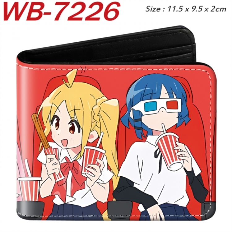 BOCCHI THE ROCK! Animation color PU leather half fold wallet 11.5X9X2CM