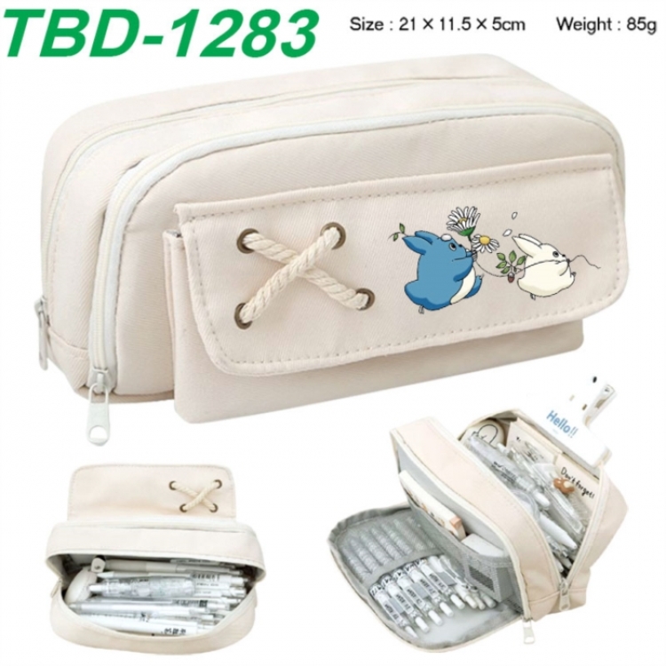 TOTORO Anime waterproof large capacity stationery box pencil case 21x11.5x5cm 85g