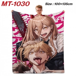 Chainsaw Man Anime flannel bla...