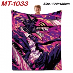 Chainsaw Man Anime flannel bla...
