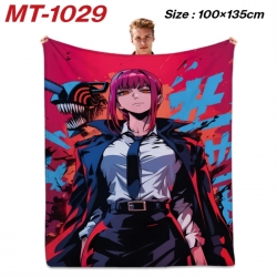 Chainsaw Man Anime flannel bla...