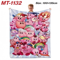 Kirby Anime flannel blanket ai...