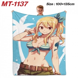 Fairy tail Anime flannel blank...