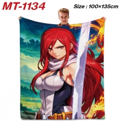Fairy tail Anime flannel blank...
