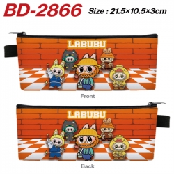 Labubu Anime PU Leather Zipper...