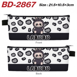 Labubu Anime PU Leather Zipper...