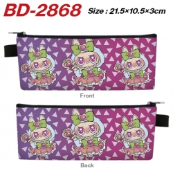 Labubu Anime PU Leather Zipper...