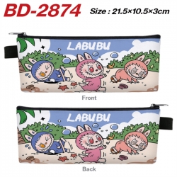 Labubu Anime PU Leather Zipper...