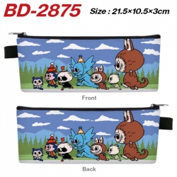 Labubu Anime PU Leather Zipper...
