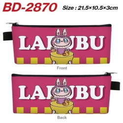 Labubu Anime PU Leather Zipper...