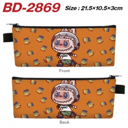 Labubu Anime PU Leather Zipper...