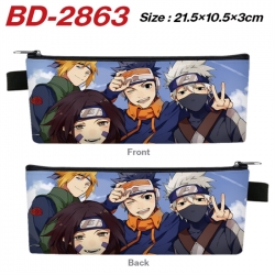 Naruto Anime PU Leather Zipper...