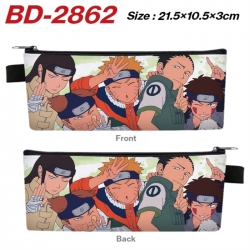 Naruto Anime PU Leather Zipper...