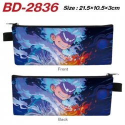 One Piece Anime PU Leather Zip...