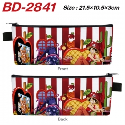 One Piece Anime PU Leather Zip...