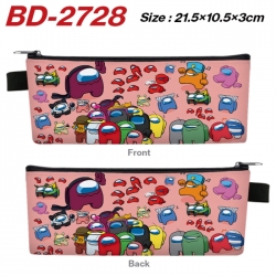 Among us Anime PU Leather Zipp...