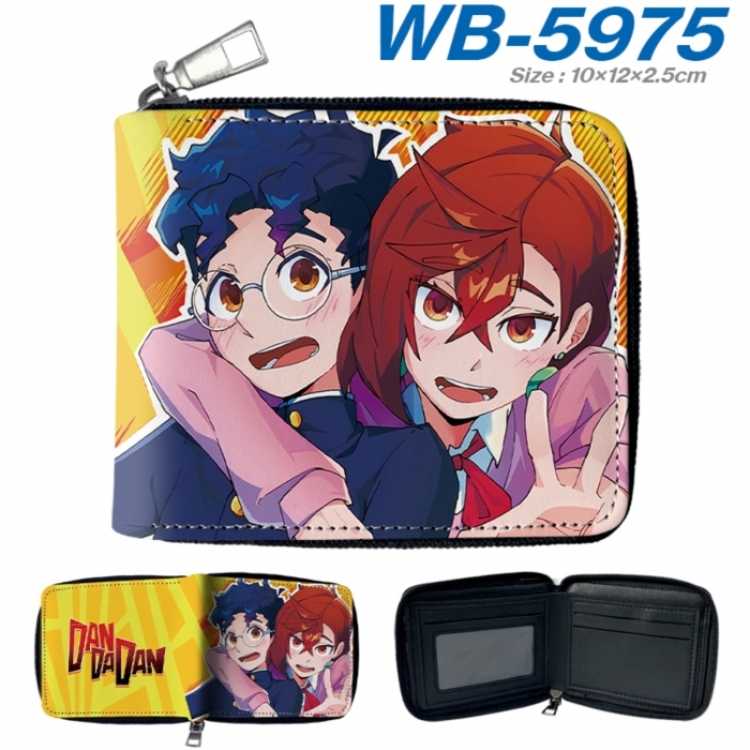DANDADAN Anime color short full zip folding wallet 10x12x2.5cm