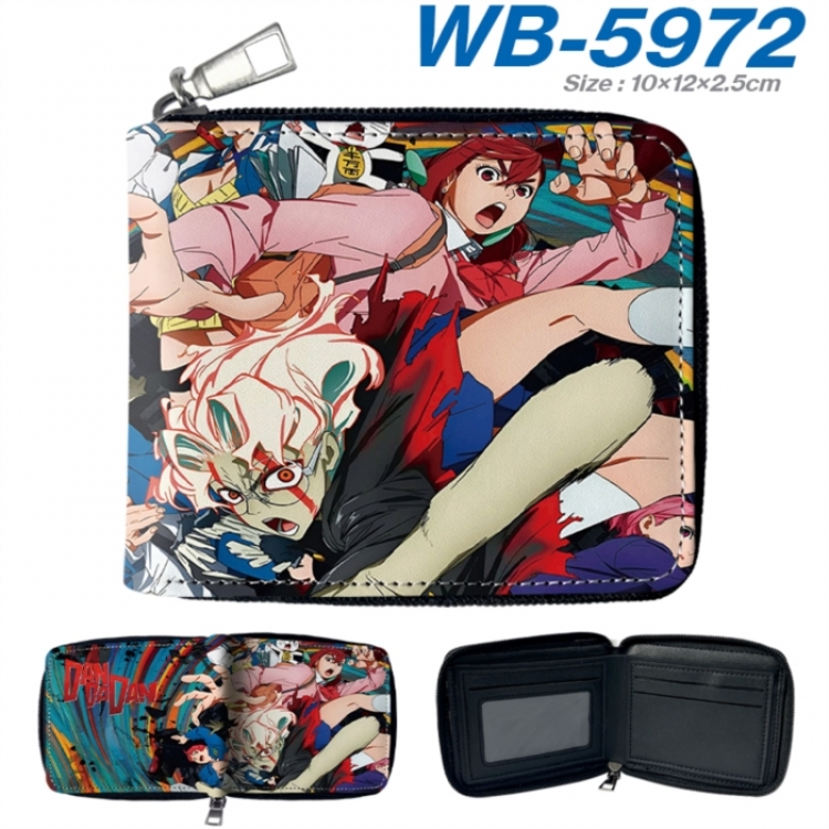 DANDADAN Anime color short full zip folding wallet 10x12x2.5cm