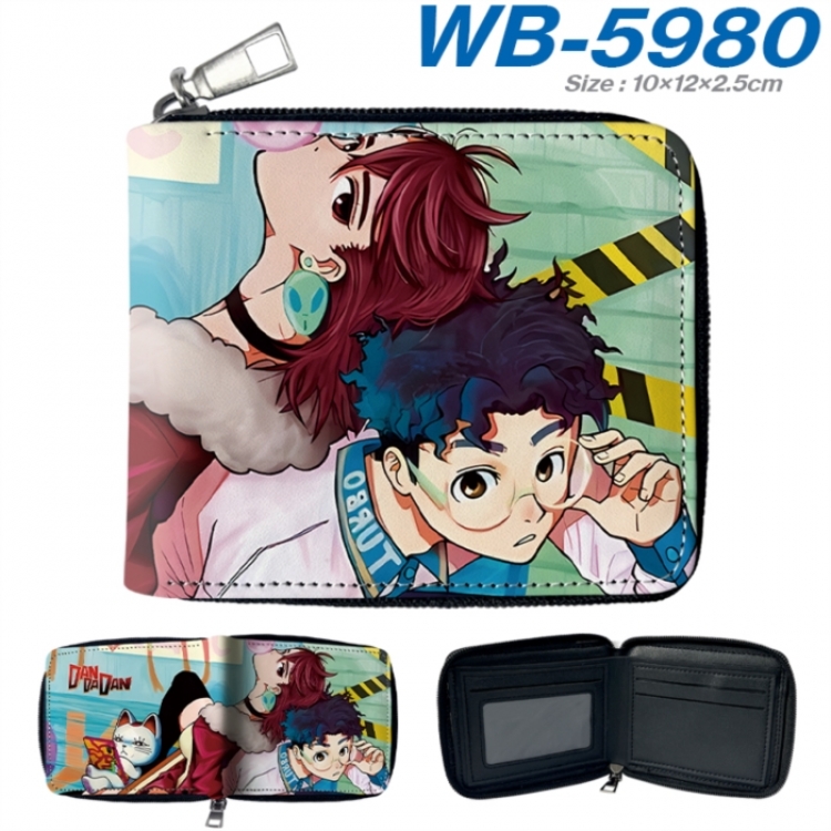 DANDADAN Anime color short full zip folding wallet 10x12x2.5cm