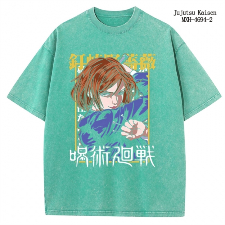 Jujutsu Kaisen Anime peripheral pure cotton washed and worn T-shirt from S to 4XL