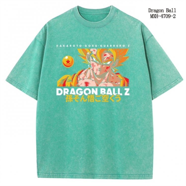DRAGON BALL Anime peripheral pure cotton washed and worn T-shirt from S to 4XL