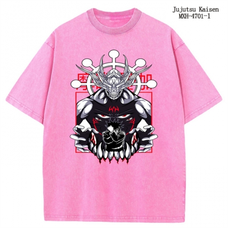 One Piece Anime peripheral pure cotton washed and worn T-shirt from S to 4XL