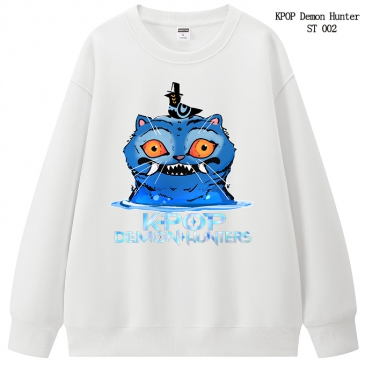 K-Pop Demon Hunters anime merchandise thick cotton round neck hoodie from S to 3XL