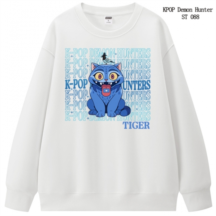 K-Pop Demon Hunters anime merchandise thick cotton round neck hoodie from S to 3XL