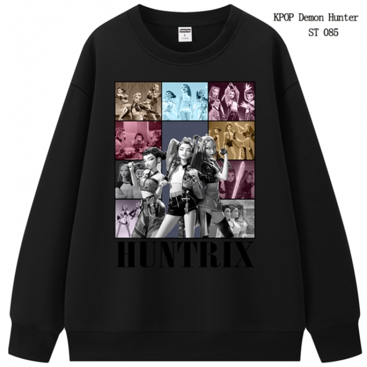 K-Pop Demon Hunters anime merchandise thick cotton round neck hoodie from S to 3XL