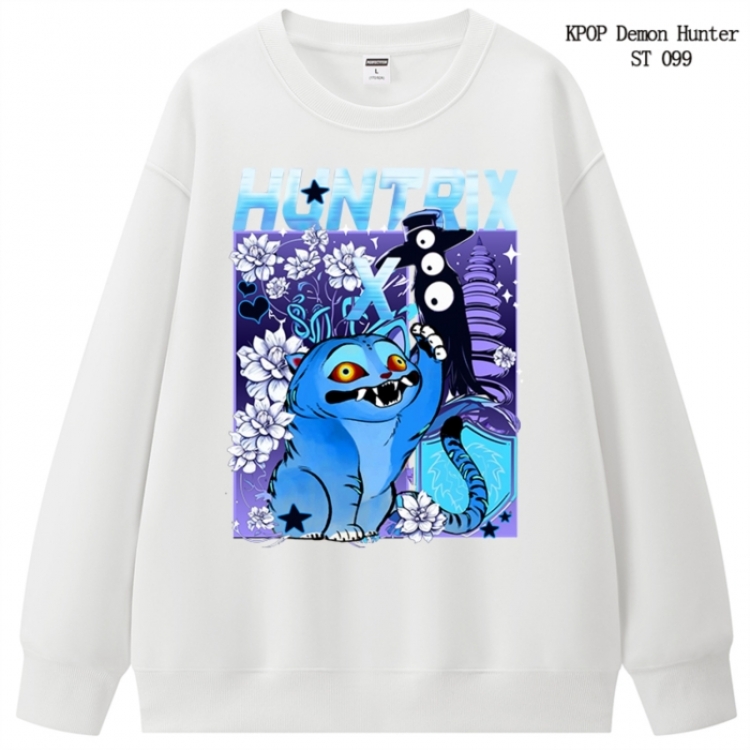 K-Pop Demon Hunters anime merchandise thick cotton round neck hoodie from S to 3XL