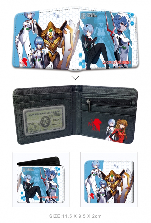 EVA 3D concave convex two fold short card wallet wallet wallet 11X9.5X2cm 65G