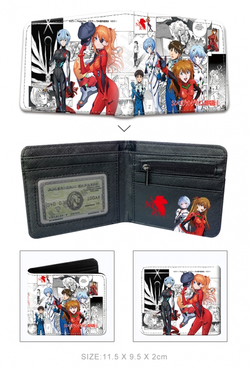 EVA 3D concave convex two fold short card wallet wallet wallet 11X9.5X2cm 65G