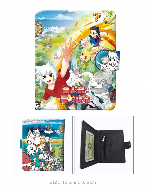 Deviant wallet short wallet buckle storage bag 12x9.5x2CM 60G