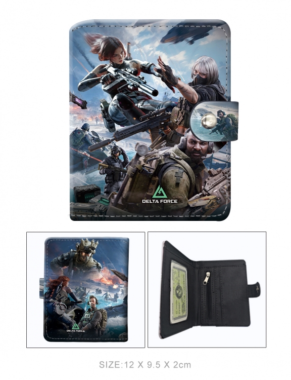 Delta Operation wallet short wallet buckle storage bag 12x9.5x2CM 60G