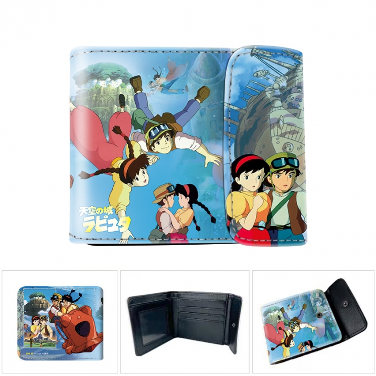 Castle in the Sky Horizontal concealed wallet short wallet 12x10x2CM