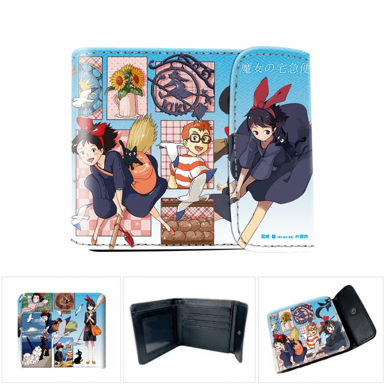 Kiki's Delivery Service Horizontal concealed wallet short wallet 12x10x2CM