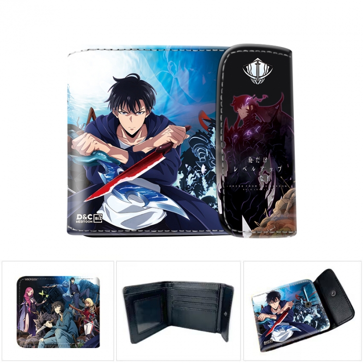 Solo Leveling:Arise Horizontal concealed wallet short wallet 12x10x2CM