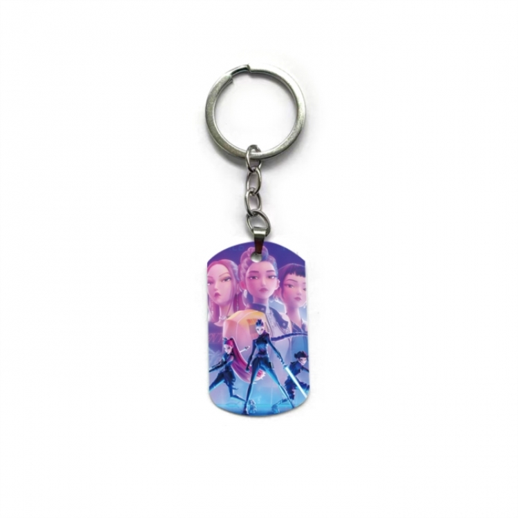 K-Pop Demon Hunters Anime double-sided full-color printed keychain price for 5 pcs
