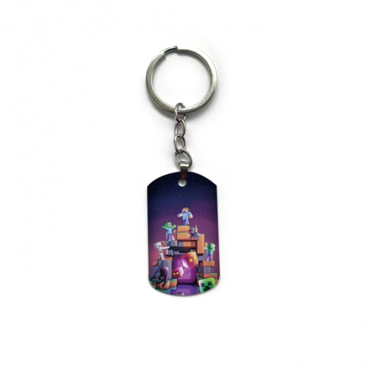 Minecraft Anime double-sided full-color printed keychain price for 5 pcs