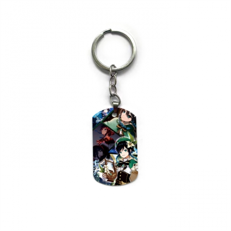 Genshin Impact Anime double-sided full-color printed keychain price for 5 pcs