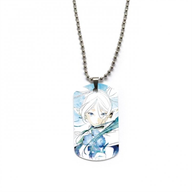 Frieren: Beyond Journey's Anime double-sided full color printed military brand necklace price for 5 pcs