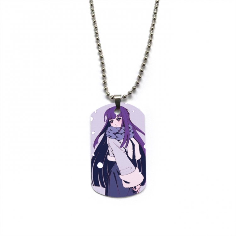 Frieren: Beyond Journey's Anime double-sided full color printed military brand necklace price for 5 pcs