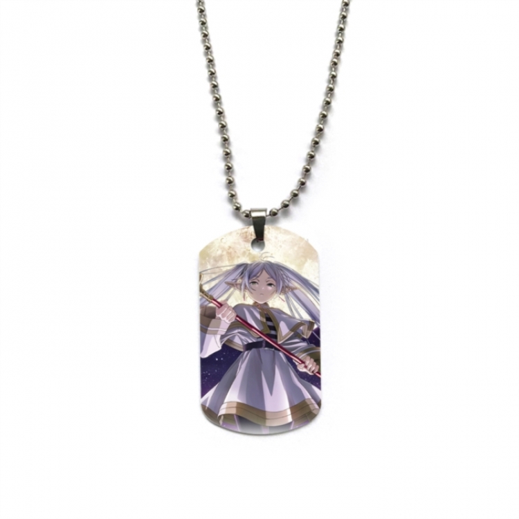 Frieren: Beyond Journey's Anime double-sided full color printed military brand necklace price for 5 pcs