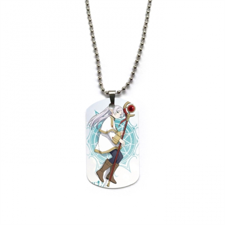 Frieren: Beyond Journey's Anime double-sided full color printed military brand necklace price for 5 pcs
