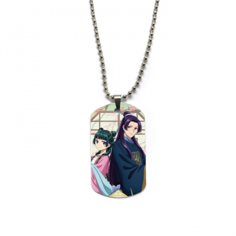The Apothecary Diaries Anime double-sided full color printed military brand necklace price for 5 pcs